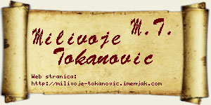 Milivoje Tokanović vizit kartica